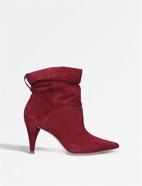 michael kors ankle booties suede cut out|Michael Kors heeled boots.